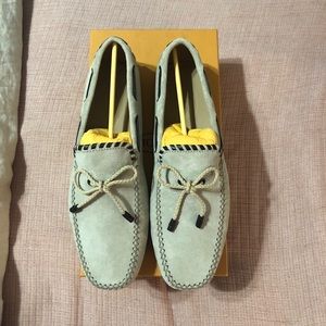 NWT Tod’s Men’s Suede 2 Tone Driving Shoes - Mole